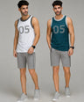 InstaCool Combo Basketball Muscle Vest Anti odour and Moisture Wicking 2pcs