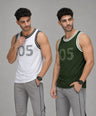 InstaCool Combo Basketball Muscle Vest Anti odour and Moisture Wicking 2pcs