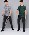 Instacool Printed Jersey Tee with Side Mesh - Combo