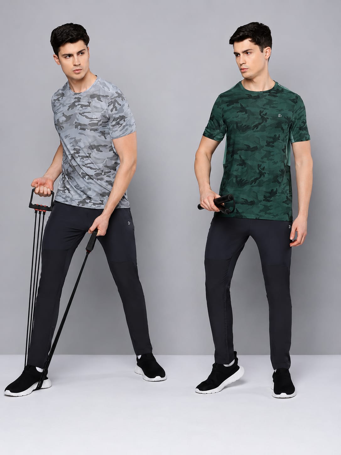 Instacool Printed Jersey Tee with Side Mesh - Combo