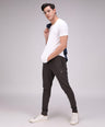 Sporto Men's Solid Fluid Cotton Tee - White