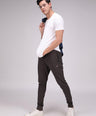 Sporto Men's Round Neck Cotton Rich, Solid Colour T-shirt Pack of 2