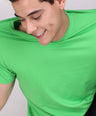 Men's Cotton Rich Solid T-Shirt/ Track Pant Sets-2PC