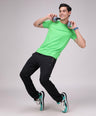 Sporto Men's Solid Fluid Cotton Tee - Tender Green
