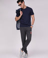 Sporto Men's Round Neck Cotton Rich, Solid Colour T-shirt Pack of 2