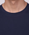 Sporto Men's Round Neck Cotton Rich, Solid Colour T-shirt Pack of 2