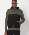 Sporto Men's Zippered Hoodie Jacket - Olive