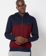 Sporto Men's Zippered Hoodie Jacket - Navy