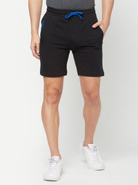 Sporto Men's Solid Lounge Shorts - Blue
