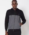 Sporto Men's Zippered Hoodie Jacket - Black