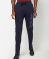 Sporto Men's Navy Printed Track Pant