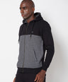 Sporto Men's Zippered Hoodie Jacket - Black