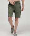 Sporto Men's Cotton Bermuda Shorts - Bronze Green