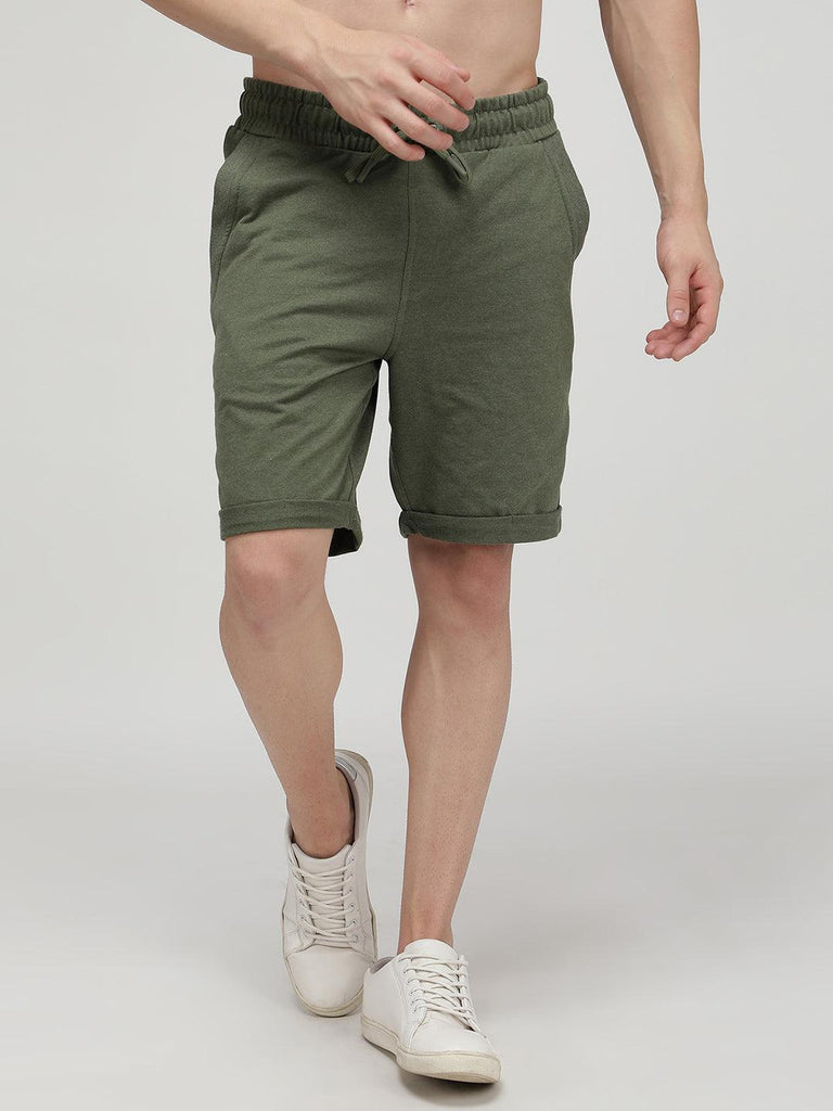 Sporto Men's Cotton Bermuda Shorts - Olive