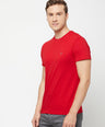 Sporto Men's Round Neck Cotton Rich, Solid Colour T-shirt Pack of 2