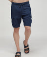Sporto Men's Cotton Bermuda Shorts with 6 Pocket - Insignia Blue