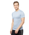 Sporto Men's Athletic Jersey Quick Dry T-Shirt - Blue Melange