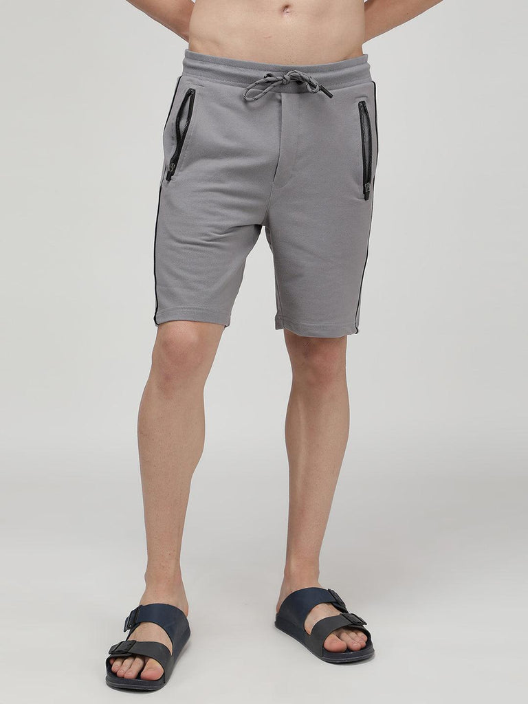 Sporto Men's Cotton Bermuda Shorts with Contrast Piping