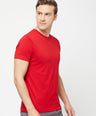 Sporto Men's Round Neck Cotton Rich, Solid Colour T-shirt Pack of 2