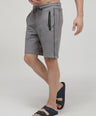 Sporto Men's Cotton Bermuda Shorts - Silver