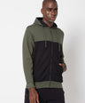 Sporto Men's Zippered Hoodie Jacket - Olive