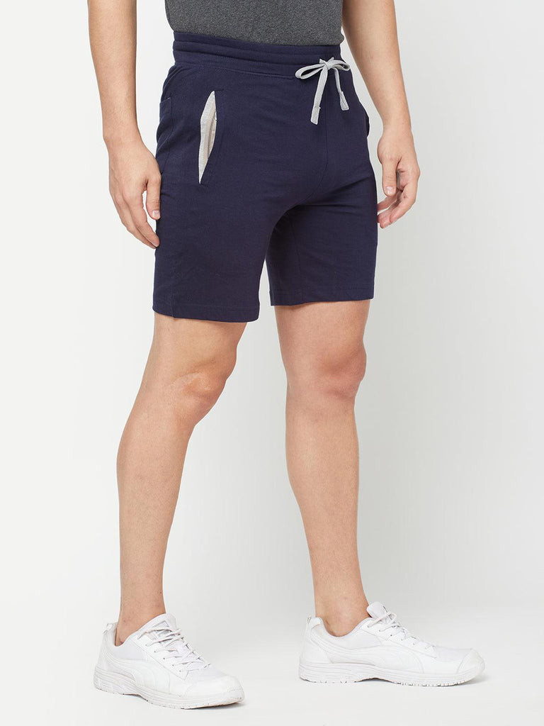 Sporto Men's Solid Lounge Shorts Insignia Blue