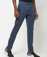 Sporto Men's Blue Melange Terry knit Track pant