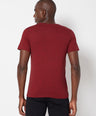 Sporto Men's Round Neck Cotton Tee - Ribbon Red