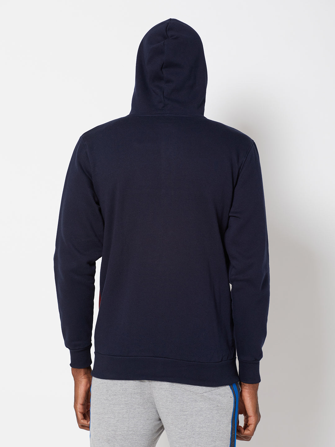 Sporto Men's Zippered Hoodie Jacket - Navy