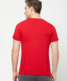Sporto Men's Round Neck Cotton Tee - Pure Red