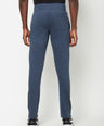 Sporto Men's Blue Melange Terry knit Track pant