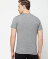 Sporto Men's Round Neck Cotton Tee - Grey Jaspe