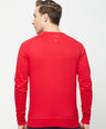 Sporto Men's Full Sleeve Sweatshirt - Red Cherry