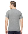 Sporto Men's Slim fit V Neck T-Shirt - Grey Jaspe