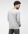 Sporto Men's Solid Sweatshirts - Grey Melange
