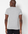 Sporto Men's Round Neck Cotton Tee - Grey Melange
