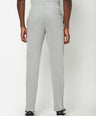 Sporto Men's Grey Melange Printed Track Pant