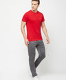 Sporto Men's Round Neck Cotton Rich, Solid Colour T-shirt Pack of 2