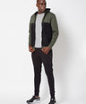 Sporto Men's Zippered Hoodie Jacket - Olive