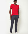 Sporto Men's Double Knit Black Denim Track Pants