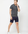 Sporto Men's Solid Lounge Shorts - Black