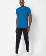 Sporto Men's Round Neck Cotton Rich, Solid Colour T-shirt Pack of 2