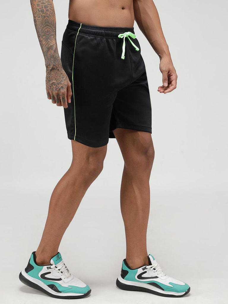 Sporto Men's Gym Athletic Bermuda Shorts - Black