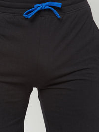 Sporto Men's Solid Lounge Shorts - Blue