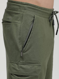 Sporto Men's Cotton Bermuda Shorts with 6 Pocket - Green