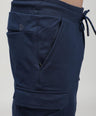 Sporto Men's Cotton Bermuda Shorts with 6 Pocket - Insignia Blue