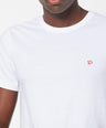 Sporto Men's Round Neck Cotton Tee - Pure White