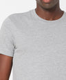 Sporto Men's Round Neck Cotton Tee - Grey Melange