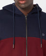 Sporto Men's Zippered Hoodie Jacket - Navy