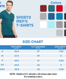 Sporto Men's Slim fit V Neck T-Shirt - Denim Navy